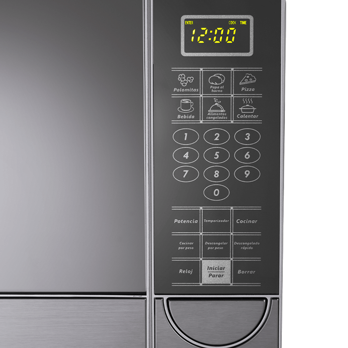 MICROONDAS INDURAMA MWI-20CR 0.7PIES 20LT CROMA PANEL DIGITAL | Kissu
