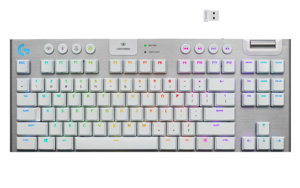Logitech G -Teclado mecánico inalámbrico RGB LIGHTSPEED Logitech G915 para Gaming