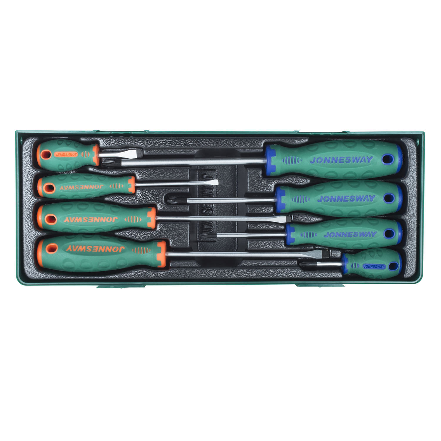 Jonnesway - Juego Destornilladores d71pp08s. 8 pzs| Verde