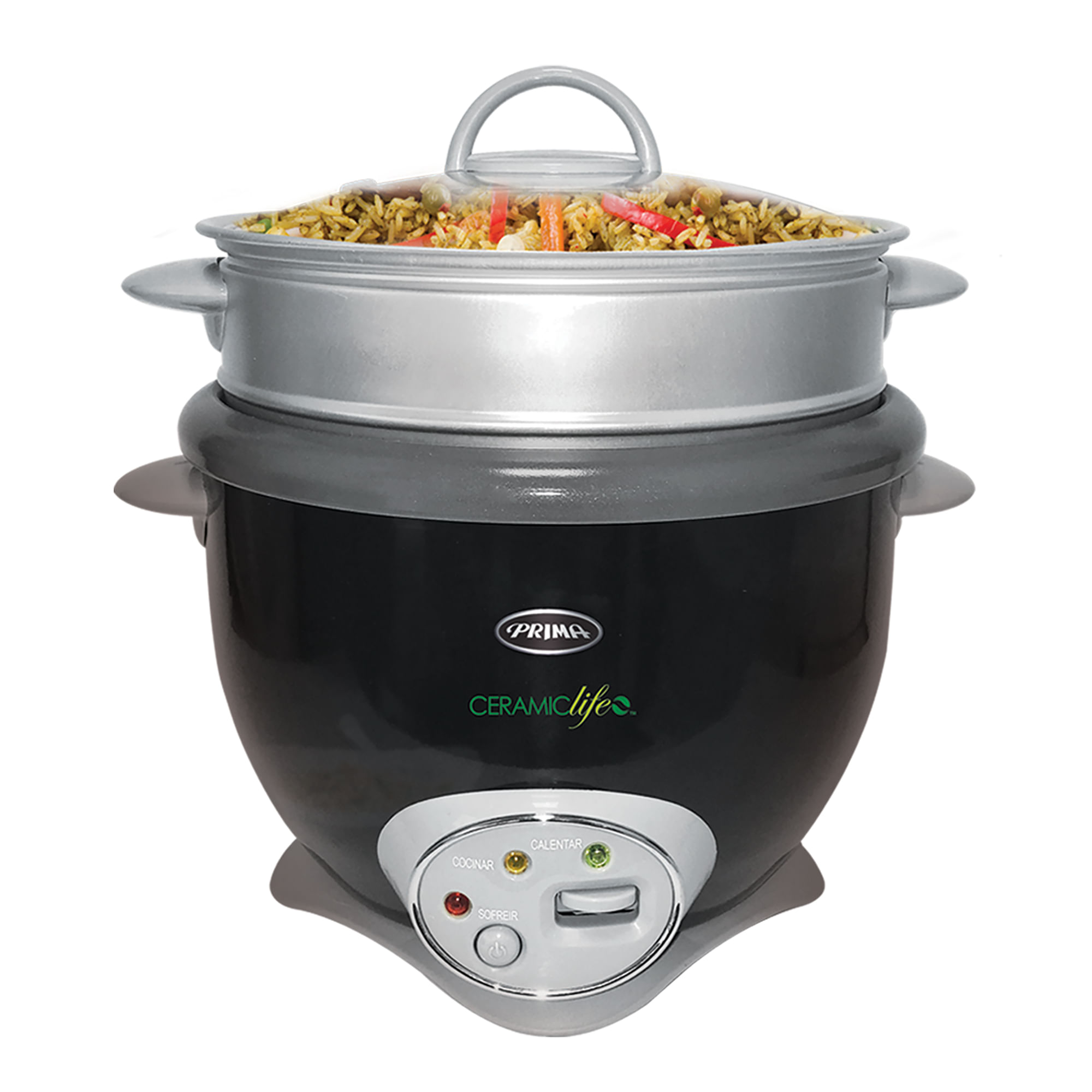 Prima - Olla Arrocera RC1022D | Blanco/Negro