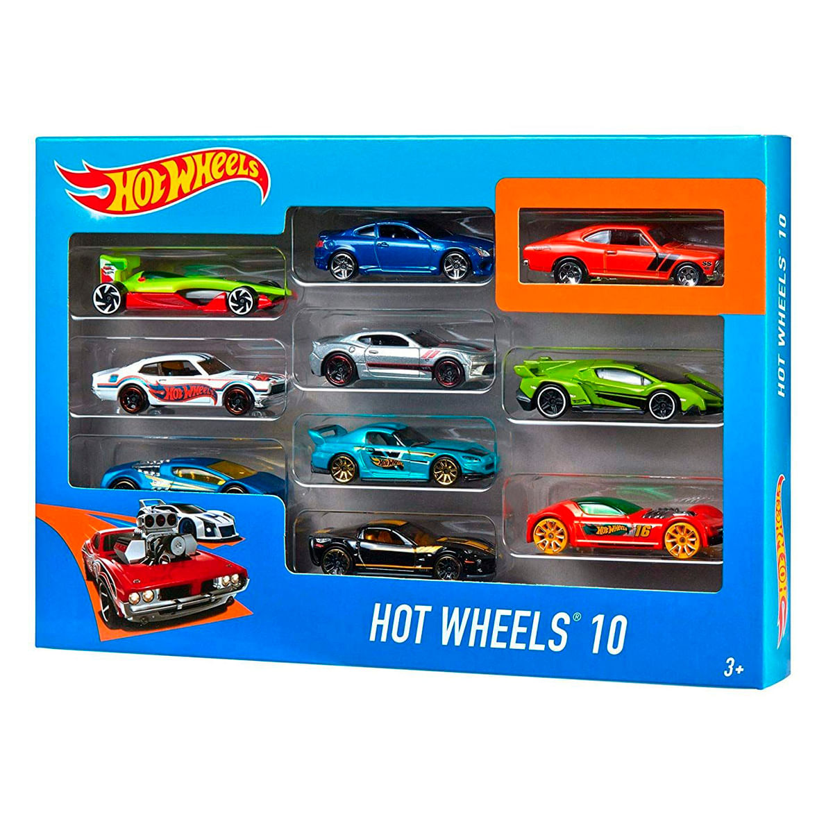 Mattel - Carro HotWheels básico 10pack