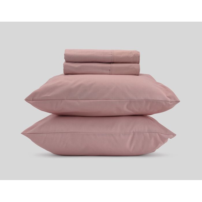 Kalido - Sábana Basics Polialgodón Full | Rosa