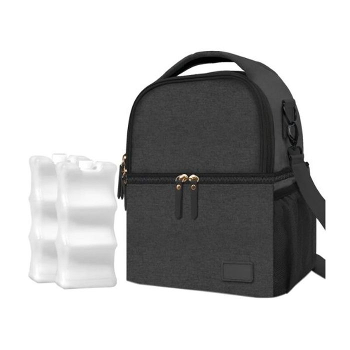 Úpale - Bolso Térmico + 2 pilas hielo | Negro
