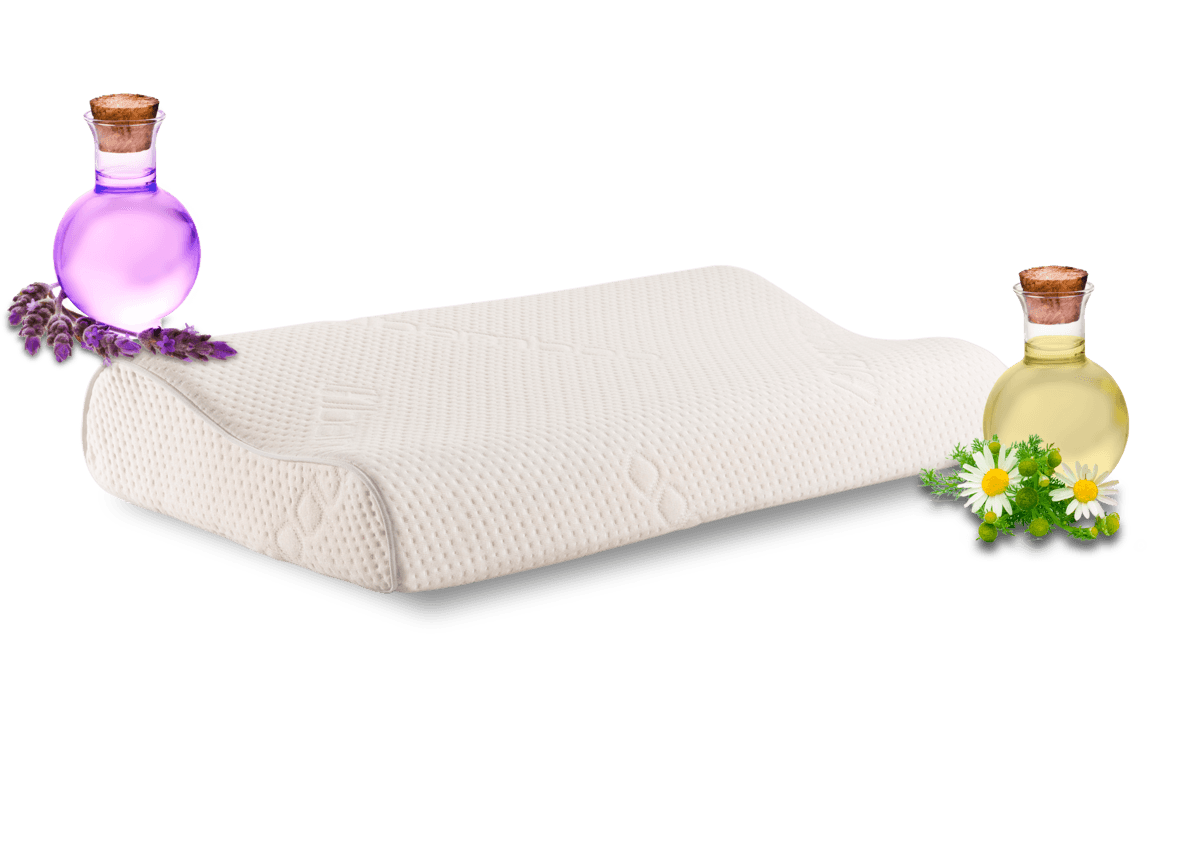 Chaide - Almohada Cervical Memory Foam Aroma Lavanda | Blanco