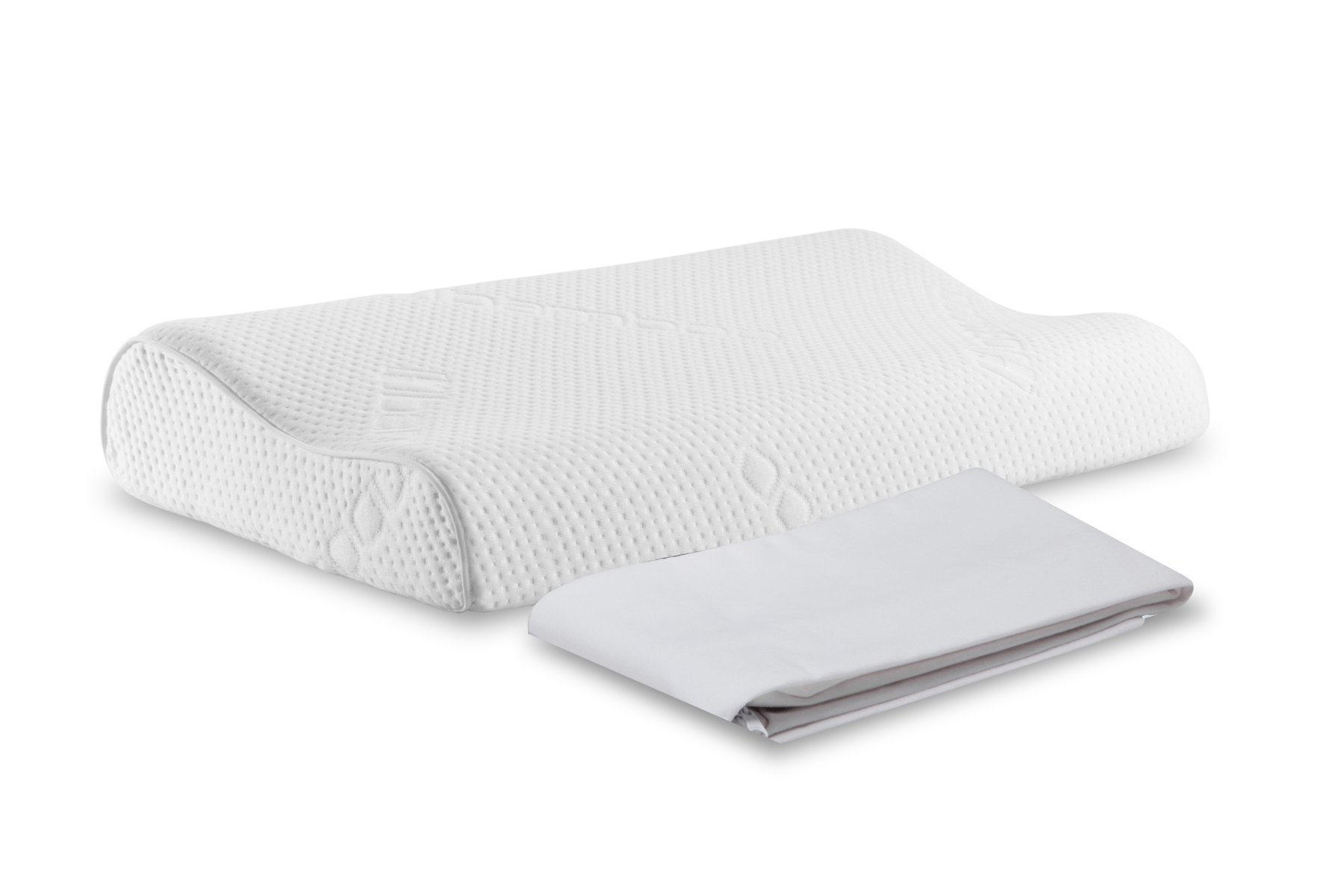 Chaide - Kit Almohada Cervical Kids + Protector | Blanco