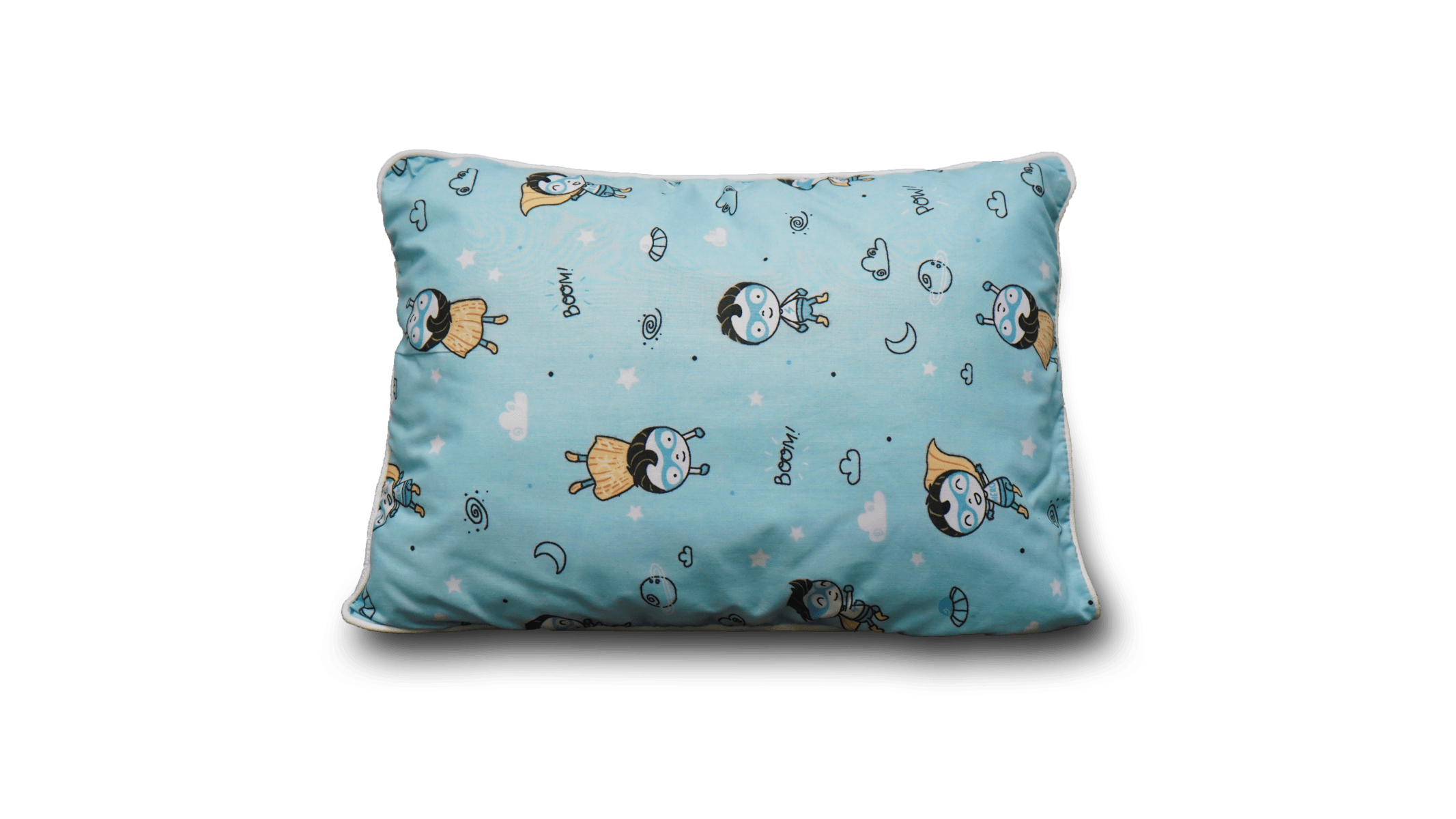 Chaide - Almohada Fibra Kids Niño | Blanco Carros