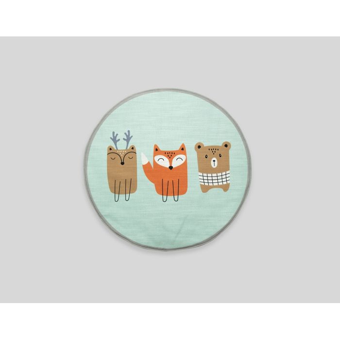 Kalido - Alfombra Wild Forest Friends | Menta