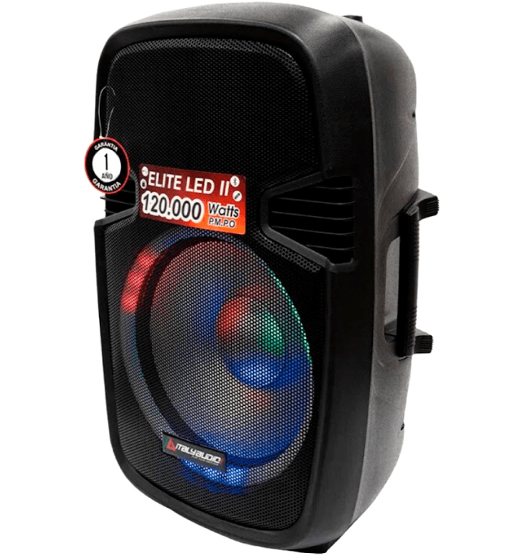 Italy Audio - Parlante Amplificador Elite Led | Negro