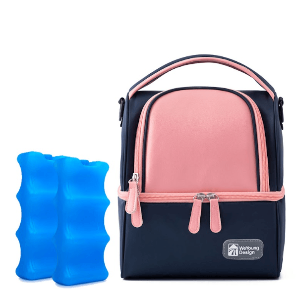 Upale - Bolso Termico para Leche mas 2 Pilas | Azul