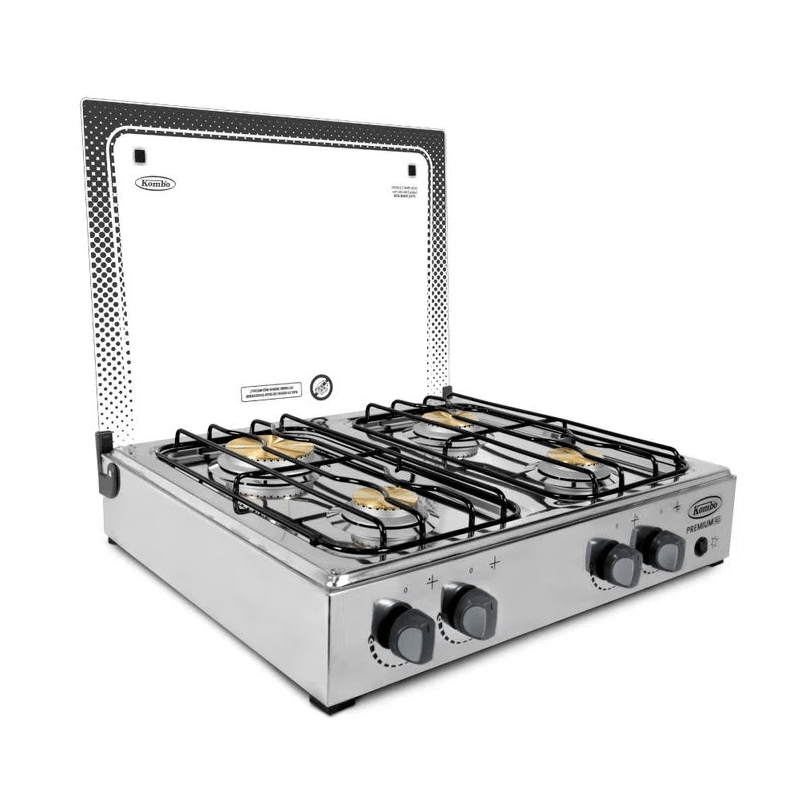 Kombo - Cocineta a gas Premium 4Q| Inox