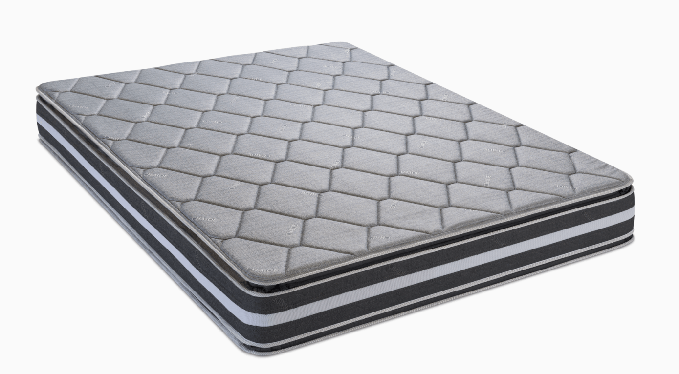 Chaide - Colchón Continental Lujo Pillow Top 2.0 Plazas | Gris