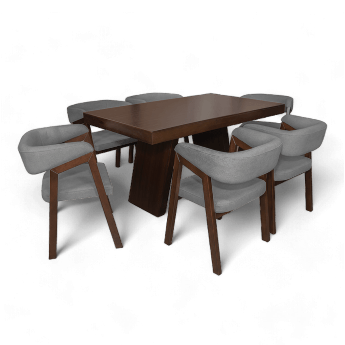 Juego de Comedor 6P MX Muebles FLORENCIA-MD/YP093-9 | Plateado