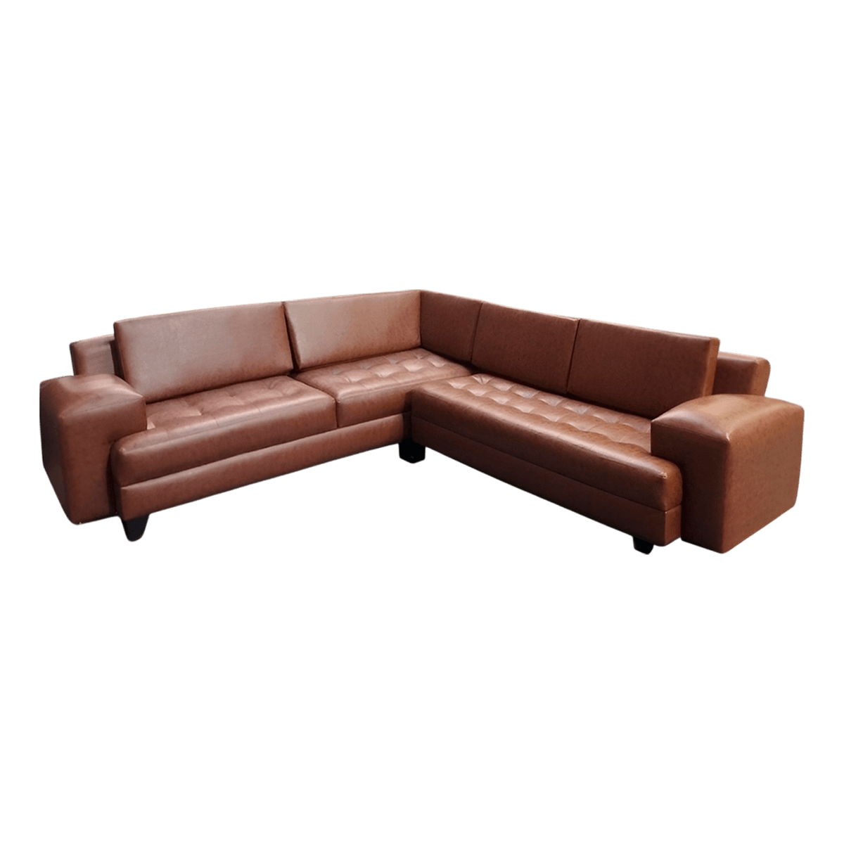 Sofá en L Mx Muebles Cleveland Ii 6P-8Jsc0C6 Café