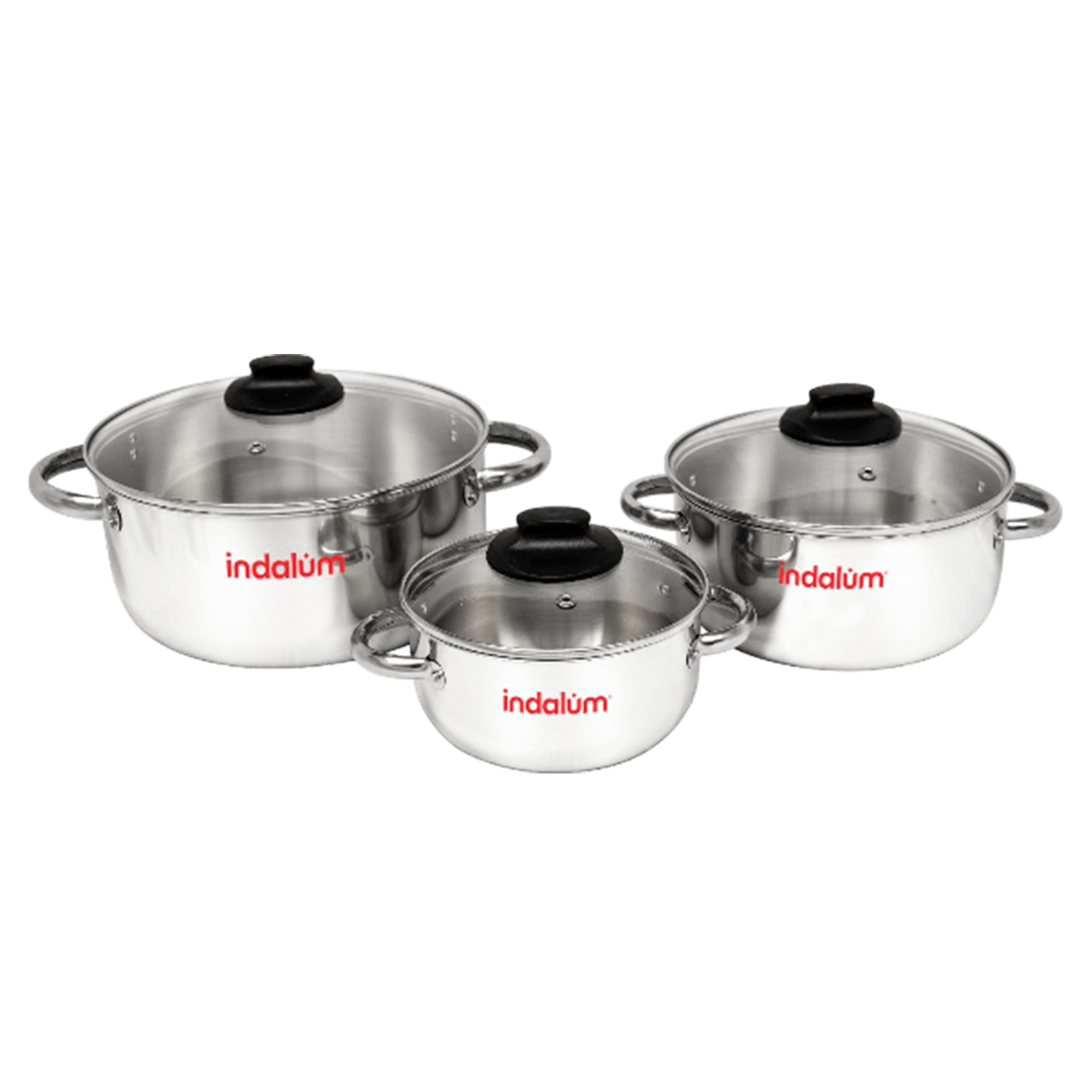 Set Ollas 6 Pzas Acero Inox