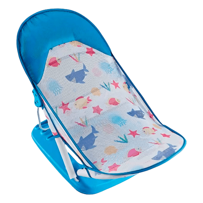 Asiento de Ducha Úpale para bebé con Malla Azul