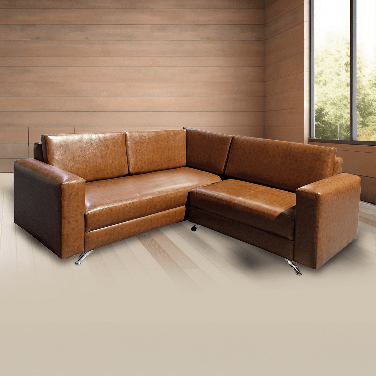 Sofá en L Mx Muebles New Yersey Ii 5P-8Wss0C6 Cafeos