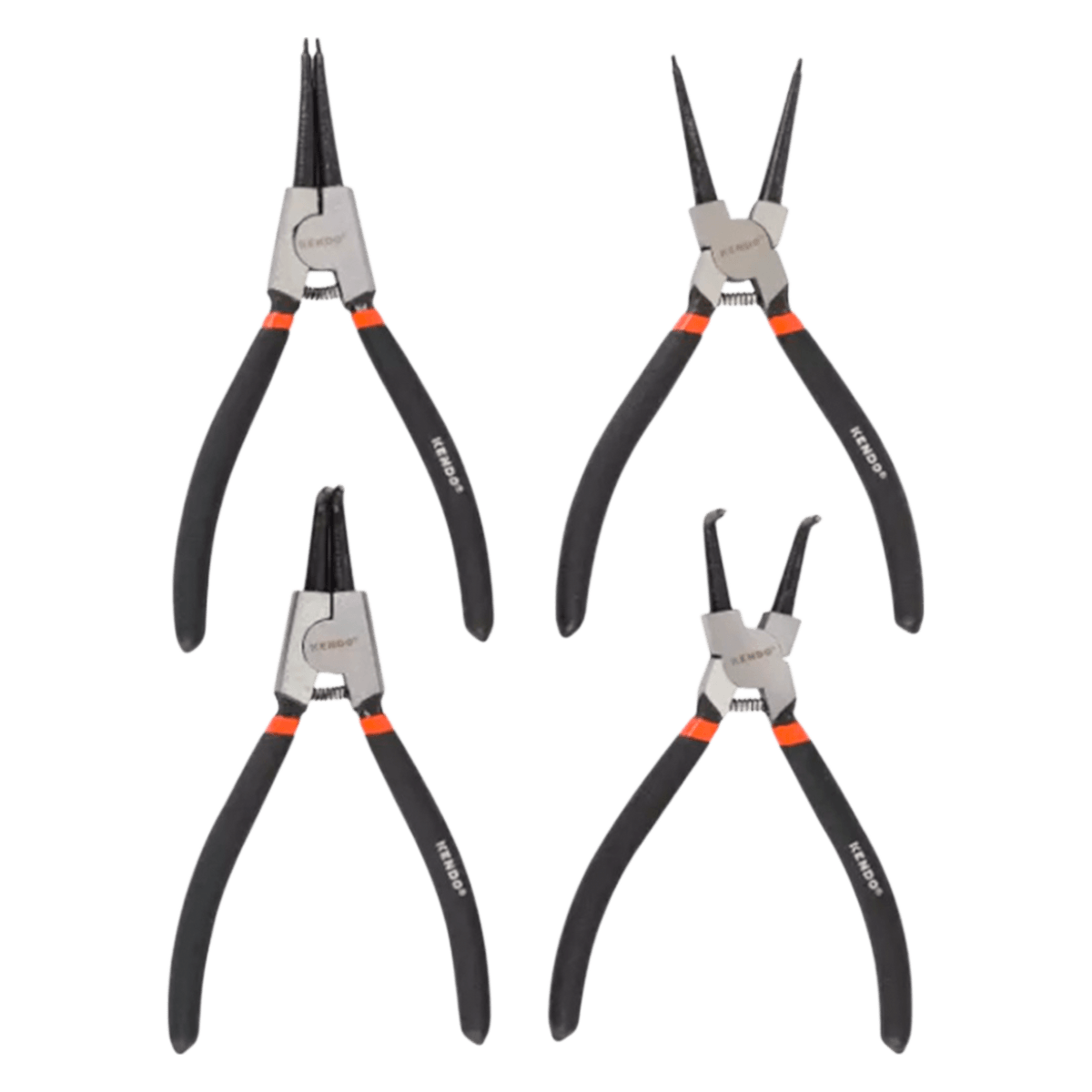 Juego de Pinzas Kendo 180Mm P' Anillo-Retencion 4Pz