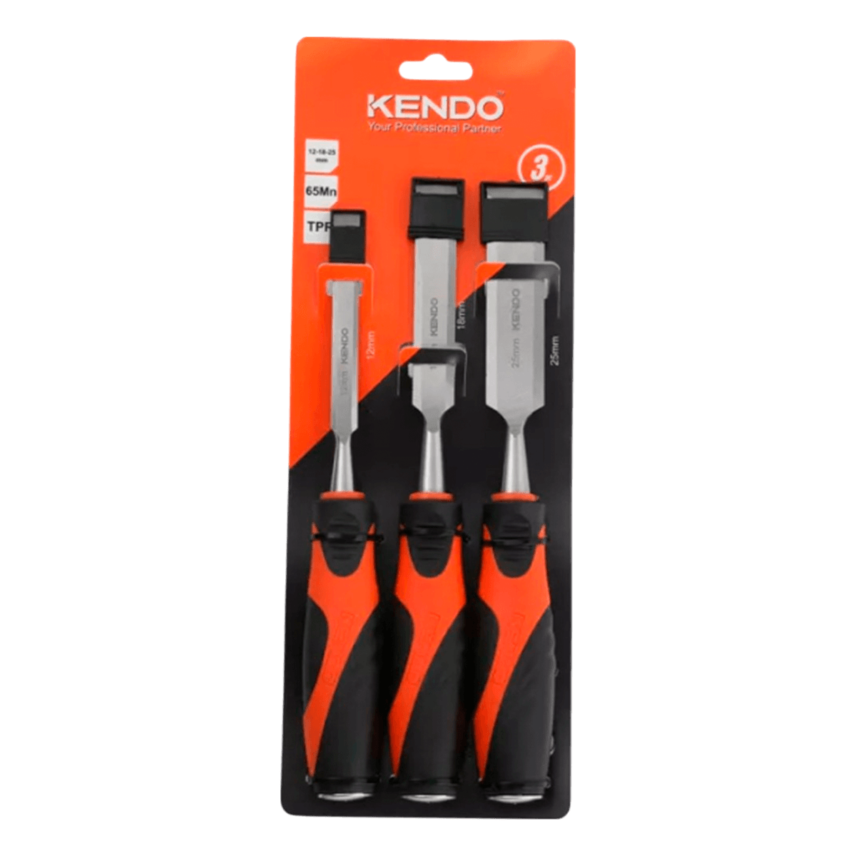 Juego de Formon Madera Kendo 12-18-25Mm 3Pz
