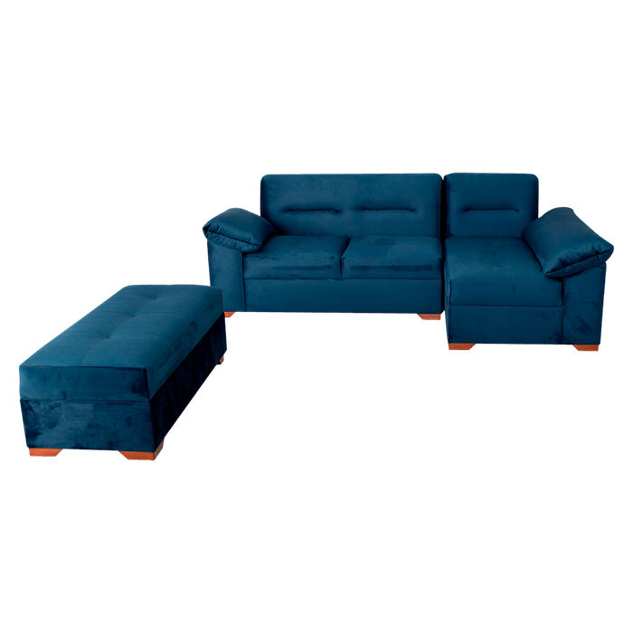 Sofácama Mx Muebles Roma Azul