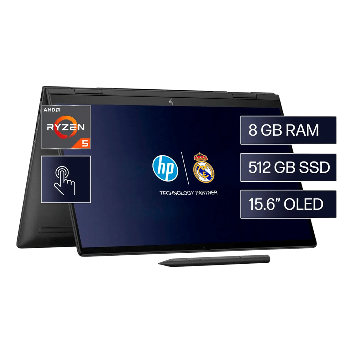 Laptop HP 15-FH0000LA_R5-7 - 15,6" | 8GB/512GB