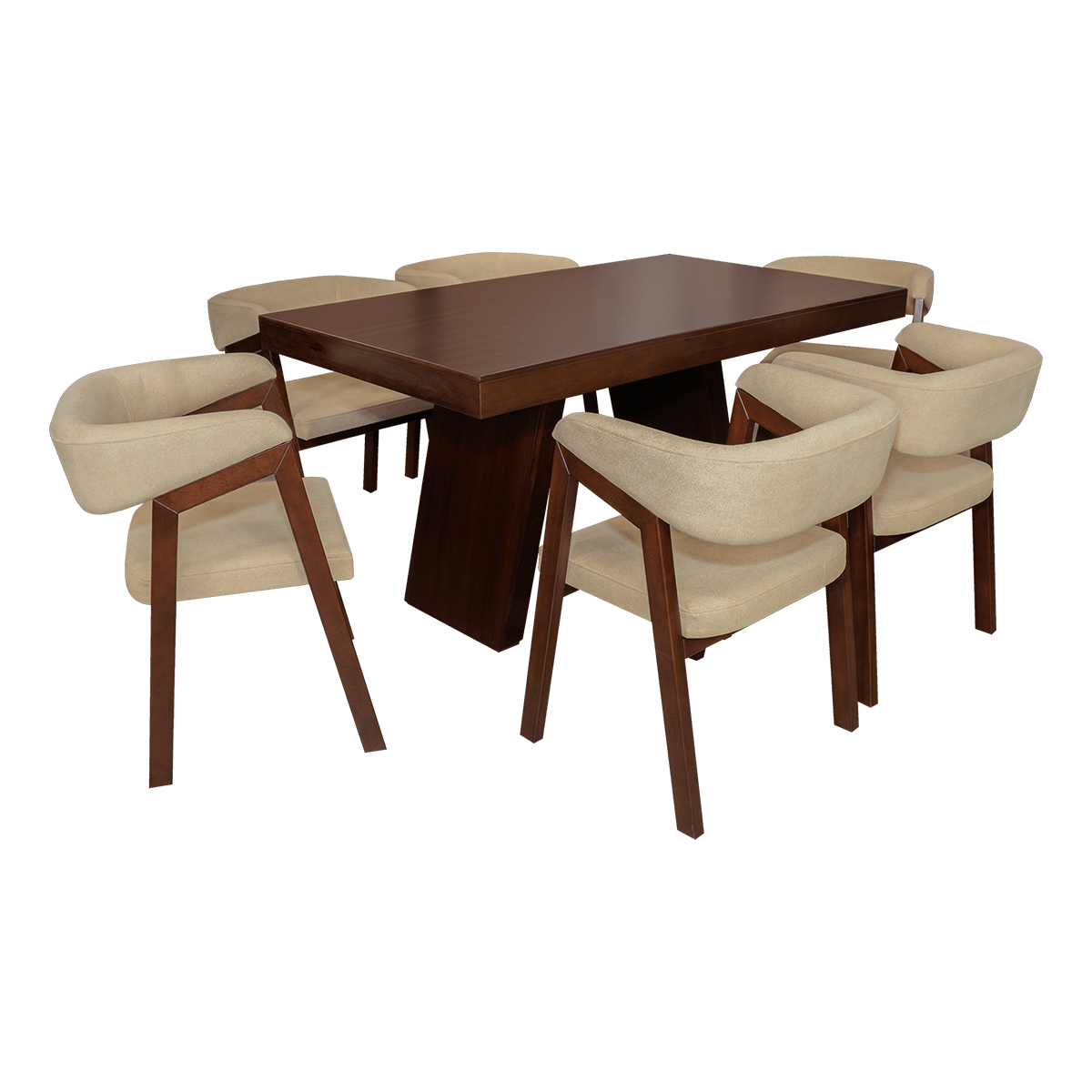 Juego de Comedor Mx Muebles Florencia 6P Yp178-2 Crema