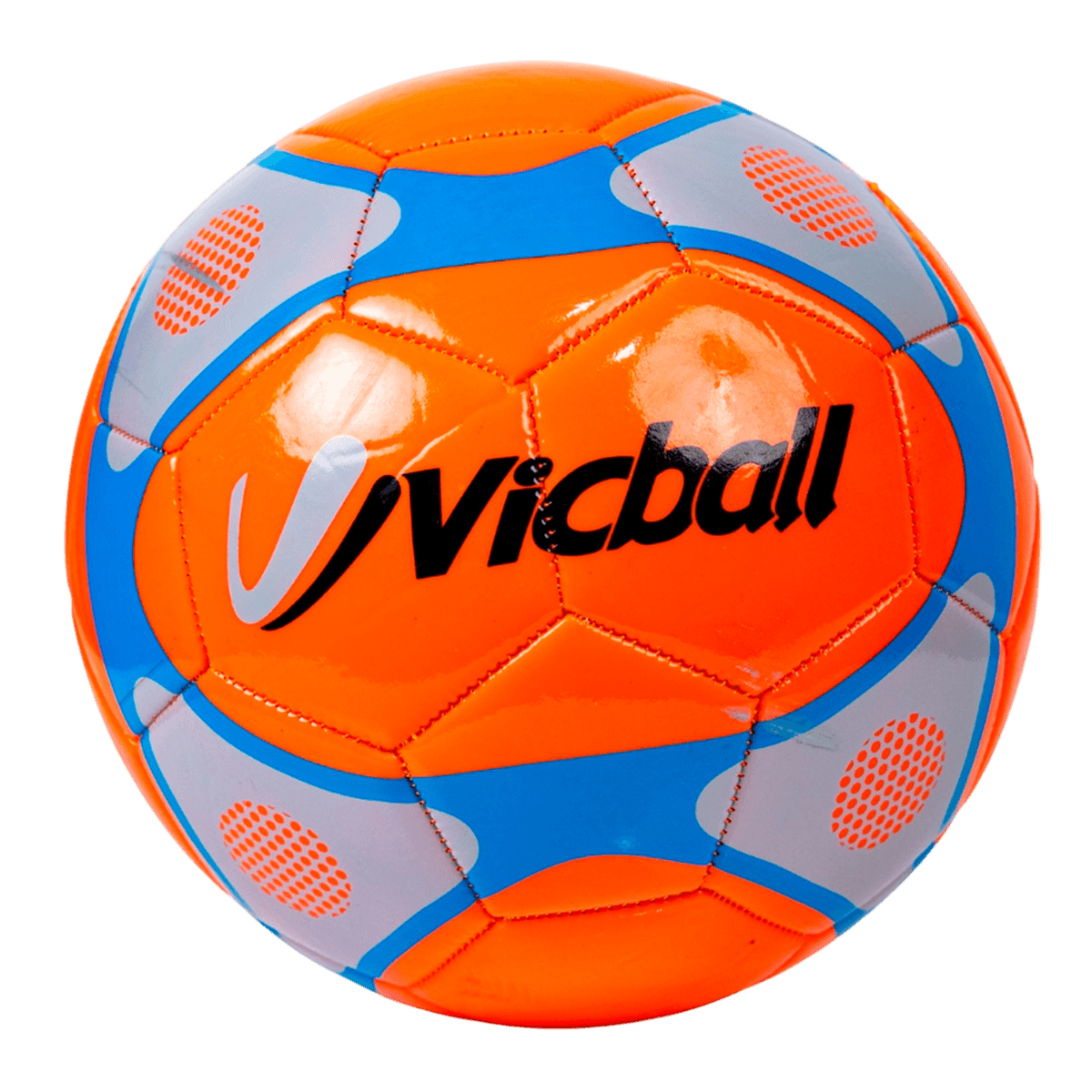 Pelota de Futbol #5 Naranja/Celeste/Gris