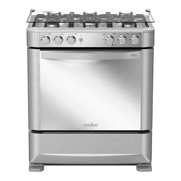 Mabe - Cocina a gas EM7625FX0 5Q | Inox