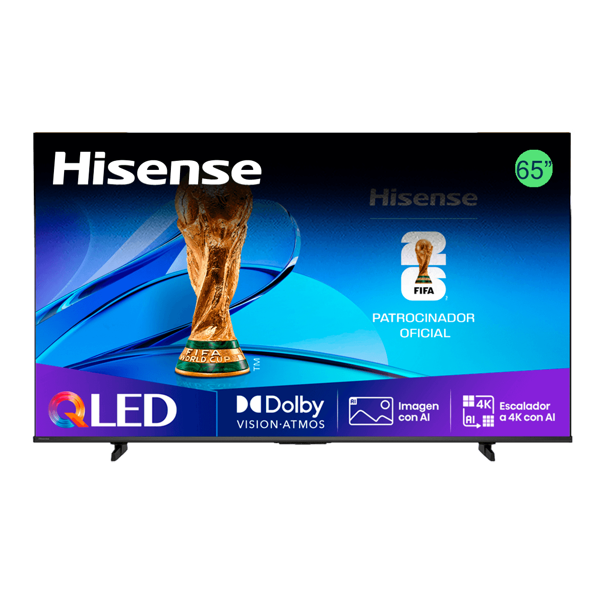 Televisor Hisense Qled Hs-Qled 65Q6Qv Negro 65"