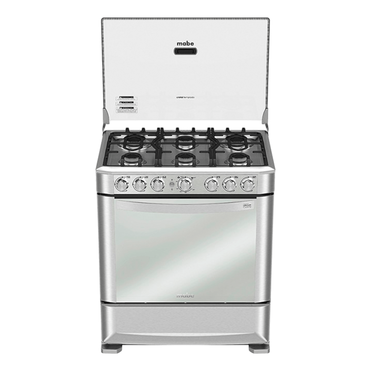 Mabe - Cocina a gas 76cm EM7630FX0 | Acero Inoxidable