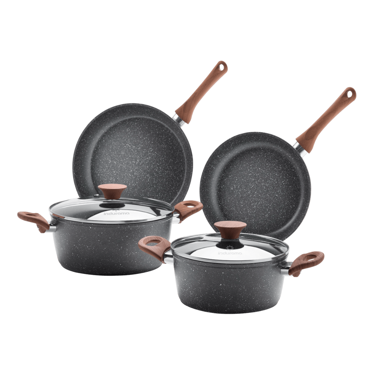 Juego de Ollas Indurama Essenza Isoieg6P25 6Pzs Gris