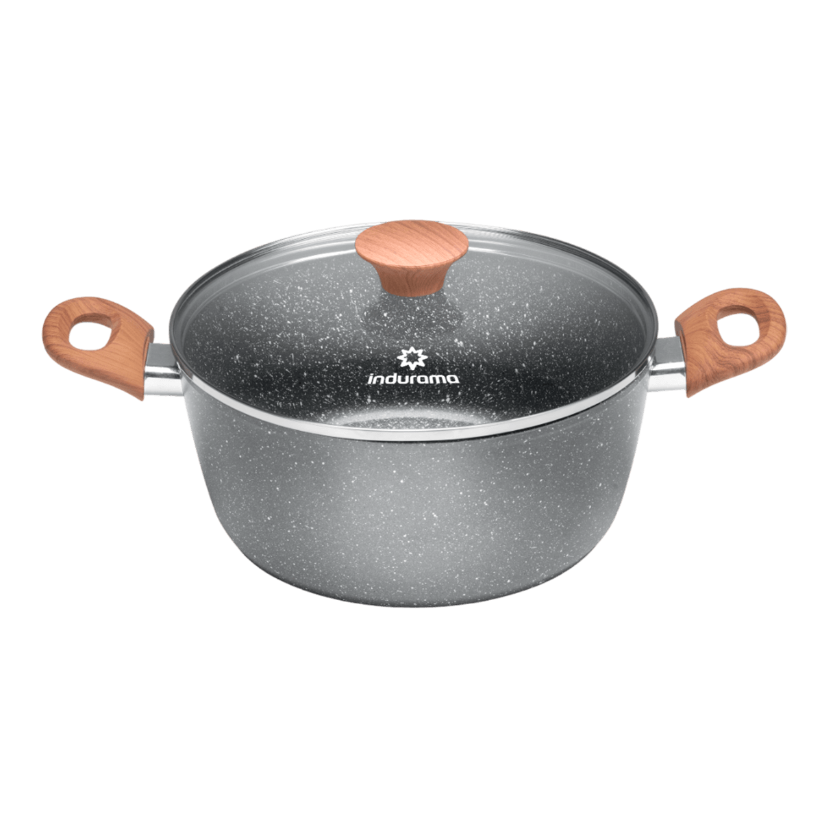 Olla Normal Indurama Essenza Ioieg24Cm25 C/T 2Pzs Gris