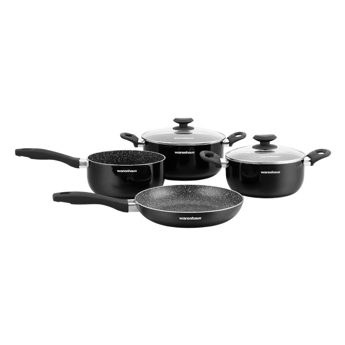 Juego de Ollas Inducción Warenhaus M33800 Satin II 6Pzs Negro