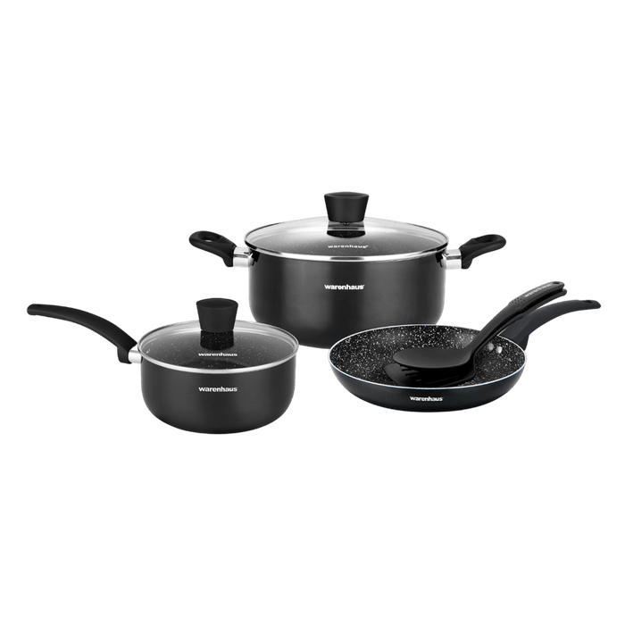 Juego de Ollas Warenhaus M35911 Atria 7Pzs Negro